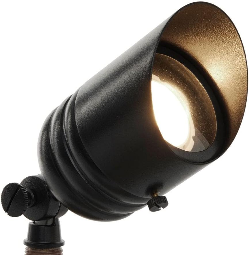 VOLT Fat Boy 12V Brass Outdoor Spotlight for Landscape Lighting