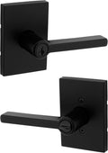 Matte Black Halifax Entry Door Handle with SmartKey Security