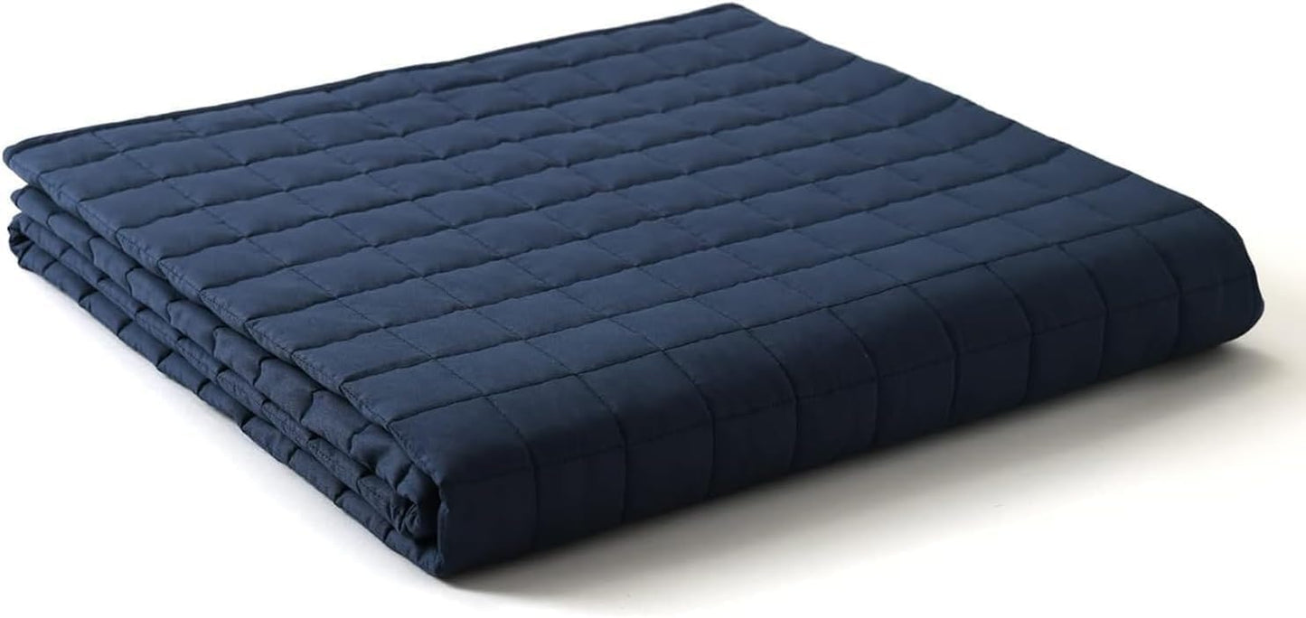 YnM 12lbs Weighted Blanket for Adults with Cooling Glass Beads