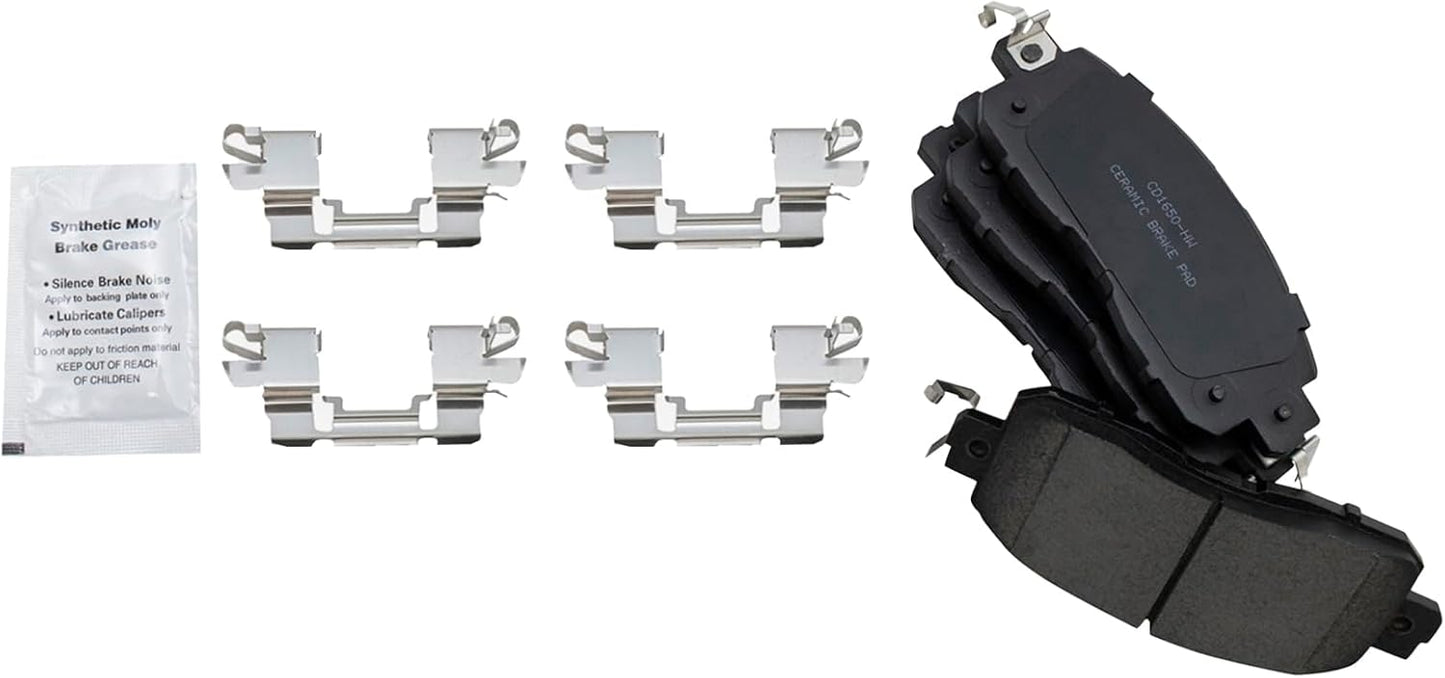 TRQ Front Brake Pads Ceramic for 2013-2023 Nissan Altima