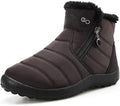 HARENCE Snow Boots for Women Waterproof Fur Lined Ankle Booties