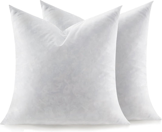 Feather Throw Pillow Inserts Set of 2 for Cozy Home Decor