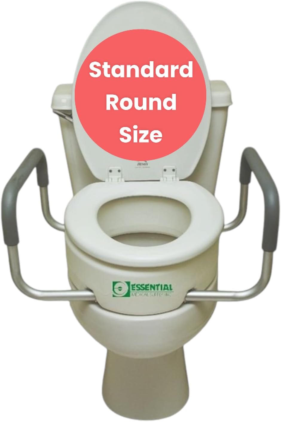 Essential Medical Supply Elevated Toilet Seat Riser for Comfort