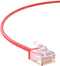 Cat6A Super Slim Ethernet Cable 1.5 ft 50-Pack - Red High Speed