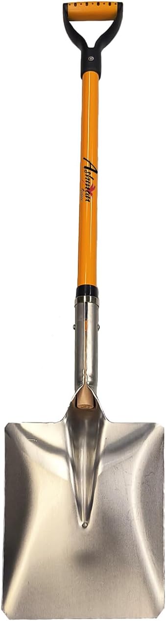 Ashman Snow Shovel with Large Scoop for Effortless Snow Removal