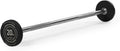 Rubber Curl Fixed Barbells 20 LB Pre-Loaded Weight Bar - Compact EZ
