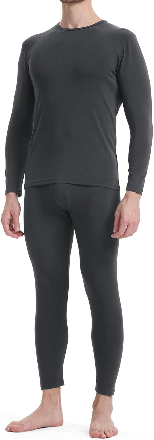 Bamboo Cool Men's Thermal Underwear Set for Cold Weather Comfort