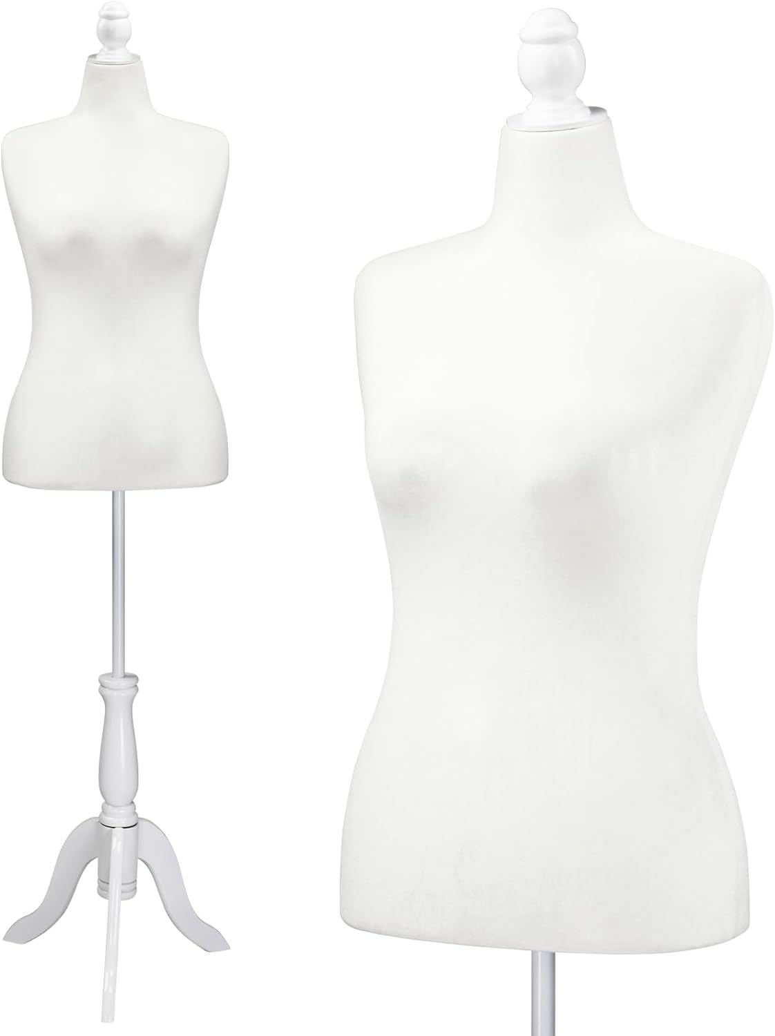 Bonnlo Female Dress Form Size 10-12 for Sewing and Display
