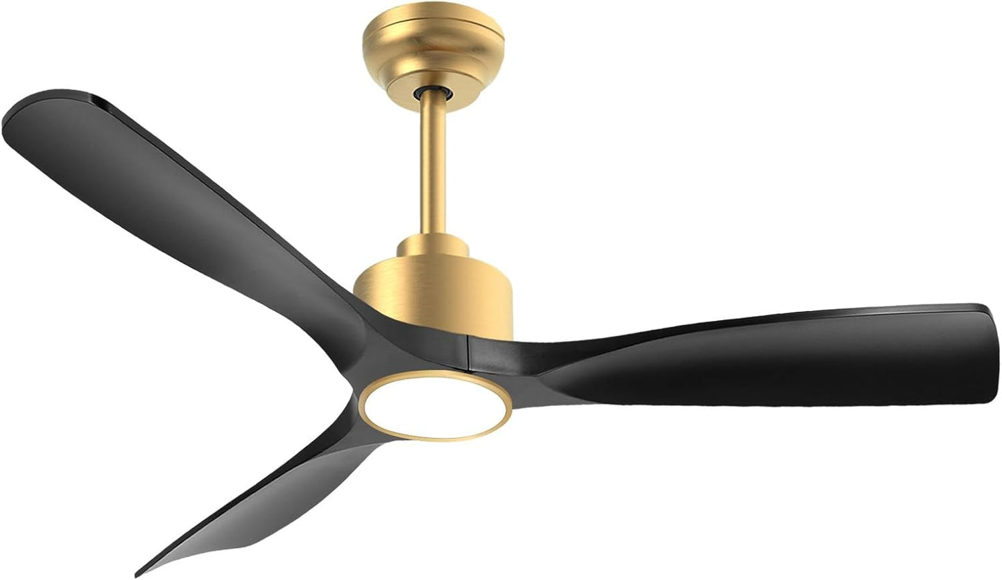52 Inch Quiet DC Motor Ceiling Fan with Lights and Remote Control