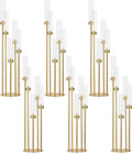 5 Arm Floor Candelabra 39.4in Gold Wedding Centerpiece - Elegant