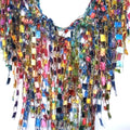 Rainbow Scarf for Women Lightweight Colorful Long Necklace - Statement