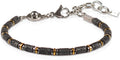 Handmade IronRock Hematite Mens Bracelet Adjustable Design