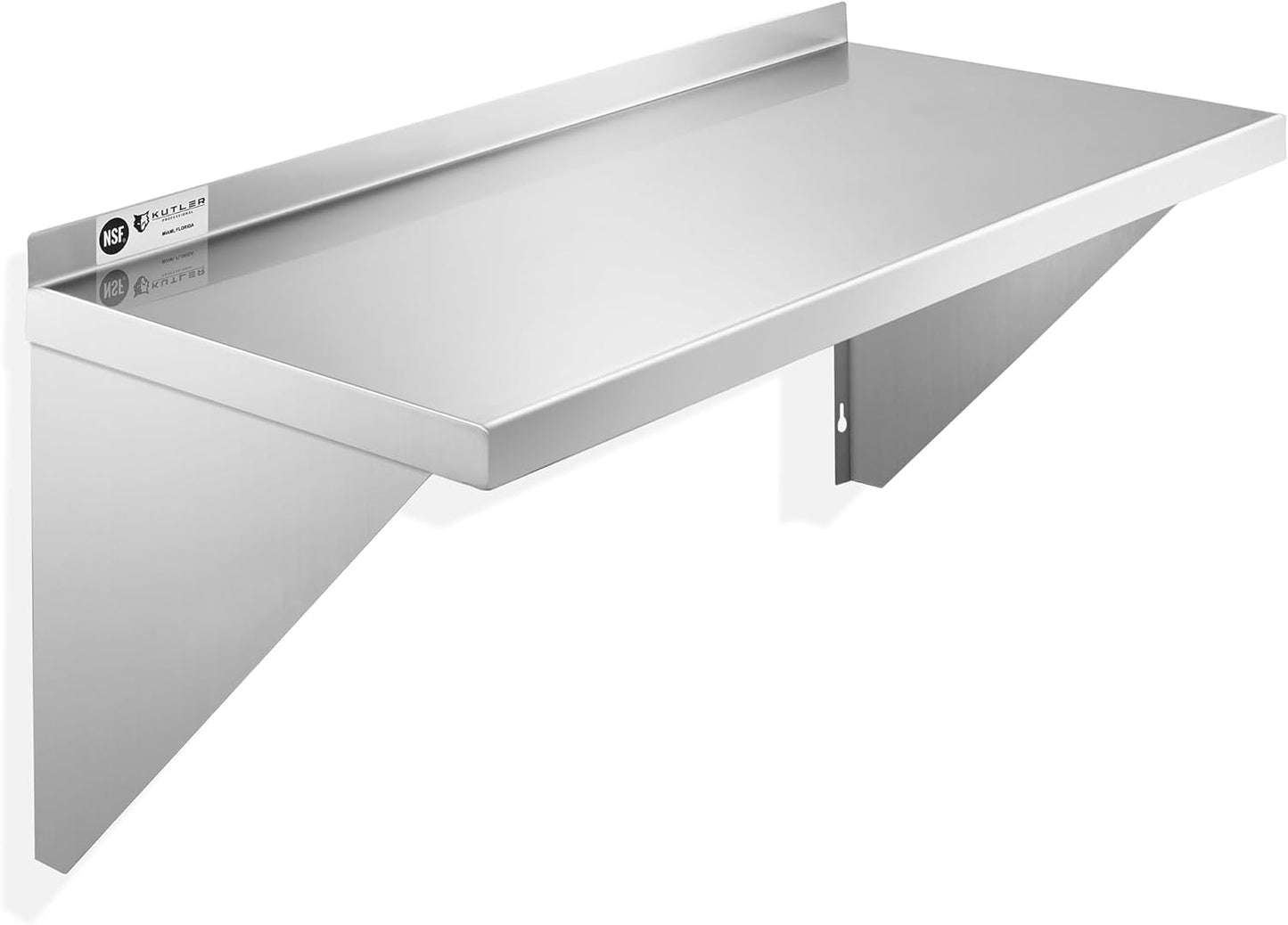 KUTLER Stainless Steel Wall Mount Shelf - Durable & Versatile