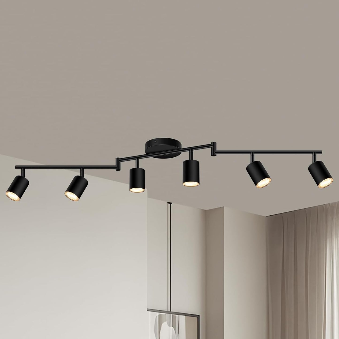 6 Light Track Lighting Fixtures Ceiling for Modern Spaces
