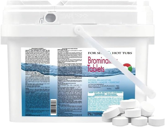 5LB Bromine Tablets for Hot Tubs & Spas - Fast Dissolving Sanitizer