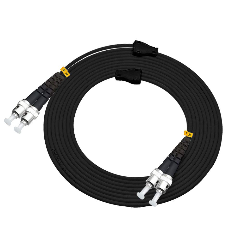 40M ST to ST Outdoor Armored Duplex Fiber Optic Cable Jumper