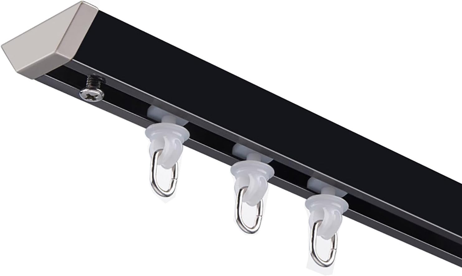 9ft Ceiling Mount Curtain Track - No Drill Privacy Solution!