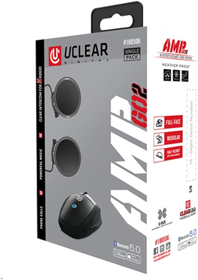 Digital AMP GO2 Bluetooth Helmet Communication System for Riders