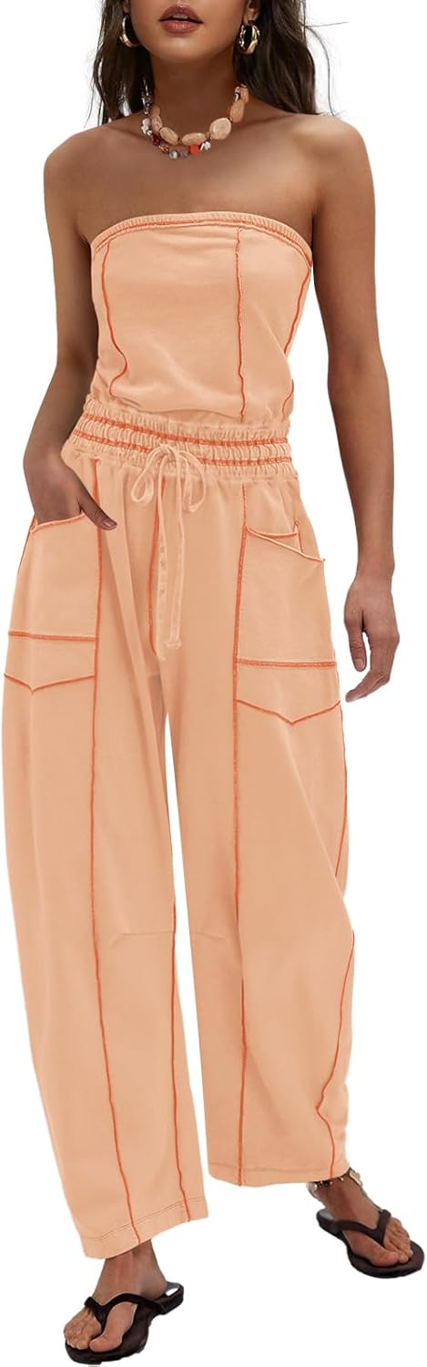 Chic Off the Shoulder Jumpsuits for Women with Pockets 2025