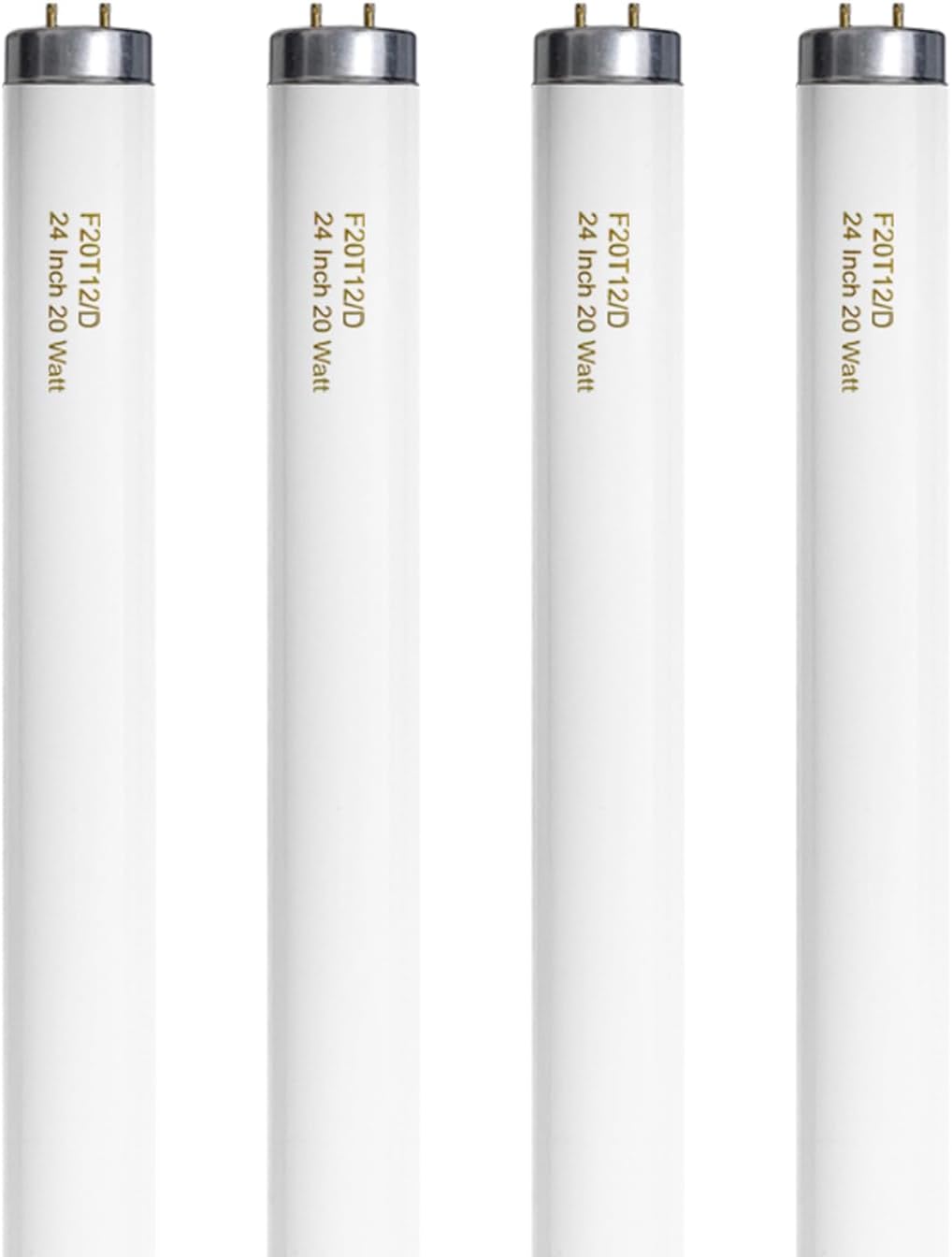 T12 Fluorescent Tube Light Bulb 20 Watt Daylight 24 Inch Pack