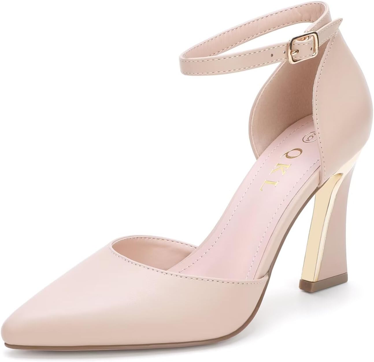 QKL Women's Closed Toe Pointed Heels Pumps for Every Occasion