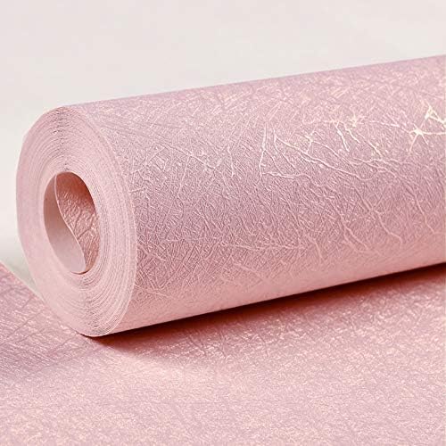 Peel and Stick Pink Silk Wallpaper for Bedroom Decor