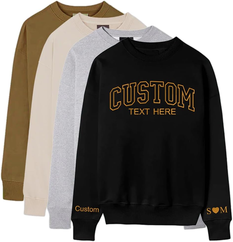 Personalized Embroidered Sweatshirt - Design Your Own! 