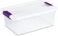 Sterilite ClearView Latch Box 15 Qt - Stackable Organizer for Home