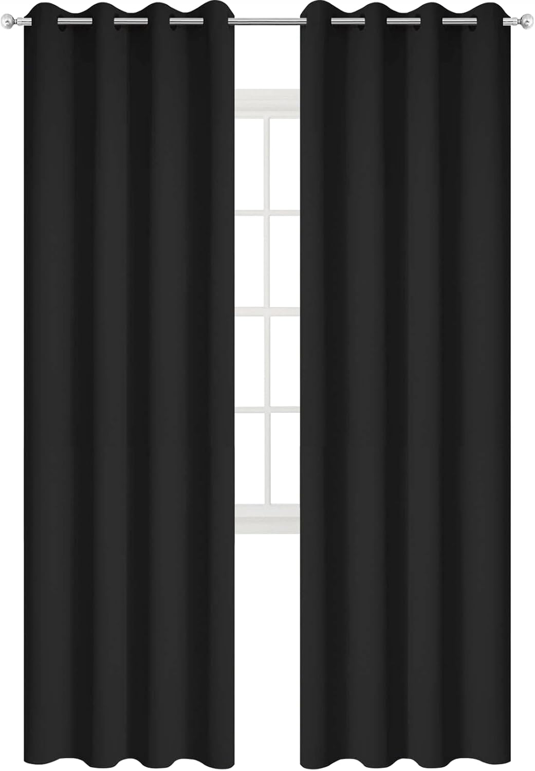Yakamok 84 Inch Long Blackout Curtains for Bedroom and Living Room