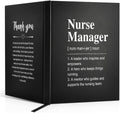 Nurse Manager Hardcover Notebook 80 Sheets 160 Pages - Appreciation