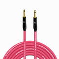 COLUBER CABLE 1/4ft TS Male to 1/4ft TS Male - 75 ft Pink - Pro Audio