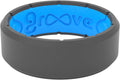 Groove Life Edge Silicone Ring for Men - Breathable Rubber Wedding