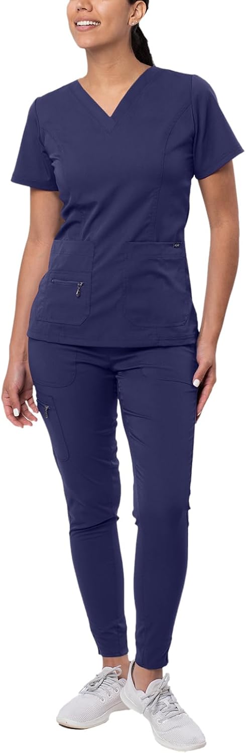 Adar Pro Flawless Plus Scrub Set for Women - Stylish Comfort