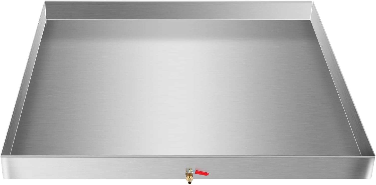 Premium Heavy Duty Galvanized Drip Tray 32x30 - Protect Your Floors!