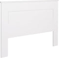 Prepac Stylish Flat Wood Panel Headboard for Queen Beds - Simple White