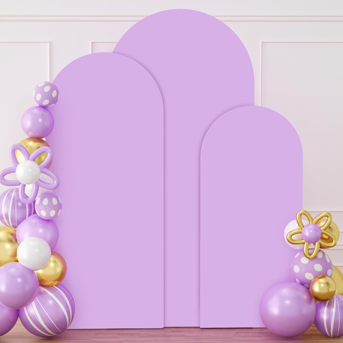 Lavender Wedding Arch Cover Set of 3 for Elegant Decor
