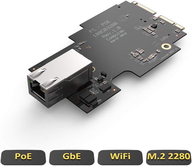 FC-POED Facet Card for fitlet2 - 1 Gbit Ethernet Adapter