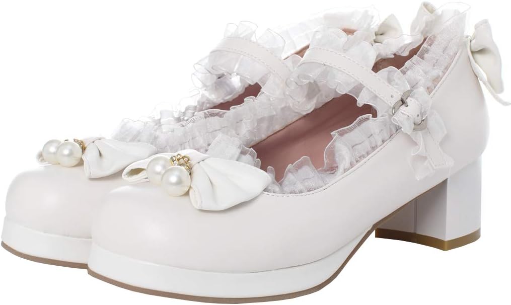 Kawaii Mid Block Heel Mary Jane Pumps for Sweet Style Lovers