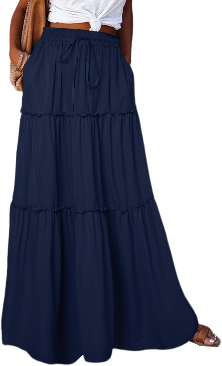 Boho Floral Print Maxi Skirt for Women - Elegant and Trendy