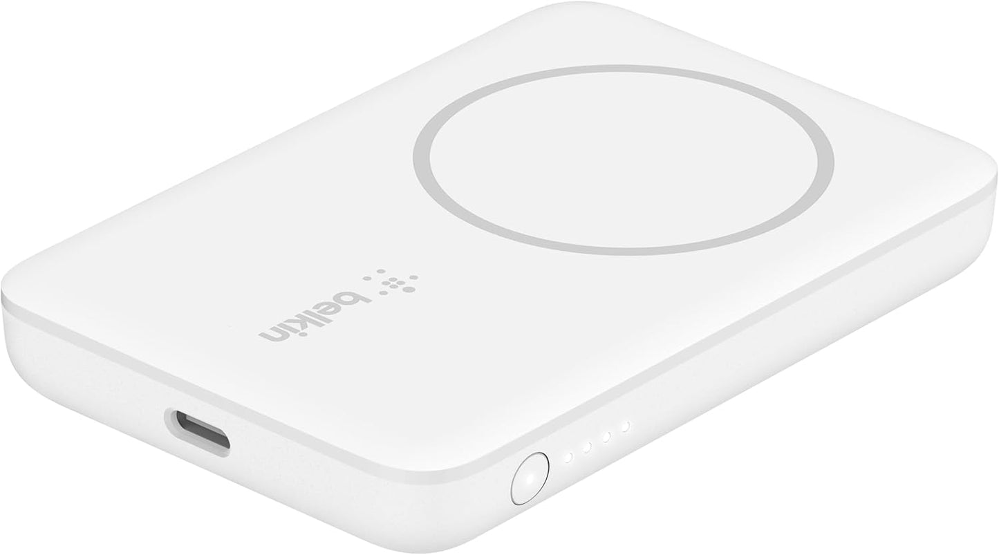 Belkin Portable MagSafe Wireless Power Bank - Fast Charging for iPhones