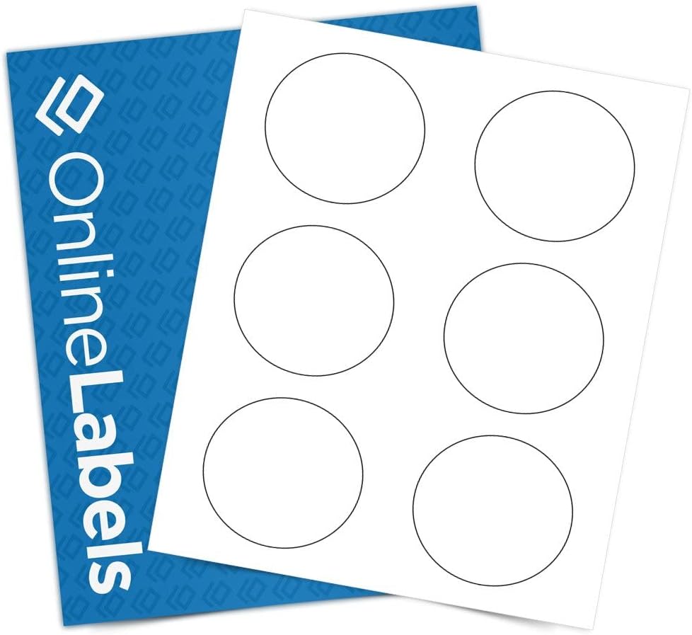 3 Inch Round Labels - Pack of 12,000 Circle Stickers for Printing