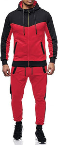 Marine Royal Track Suits for Men Set Full Zip Sweatsuit