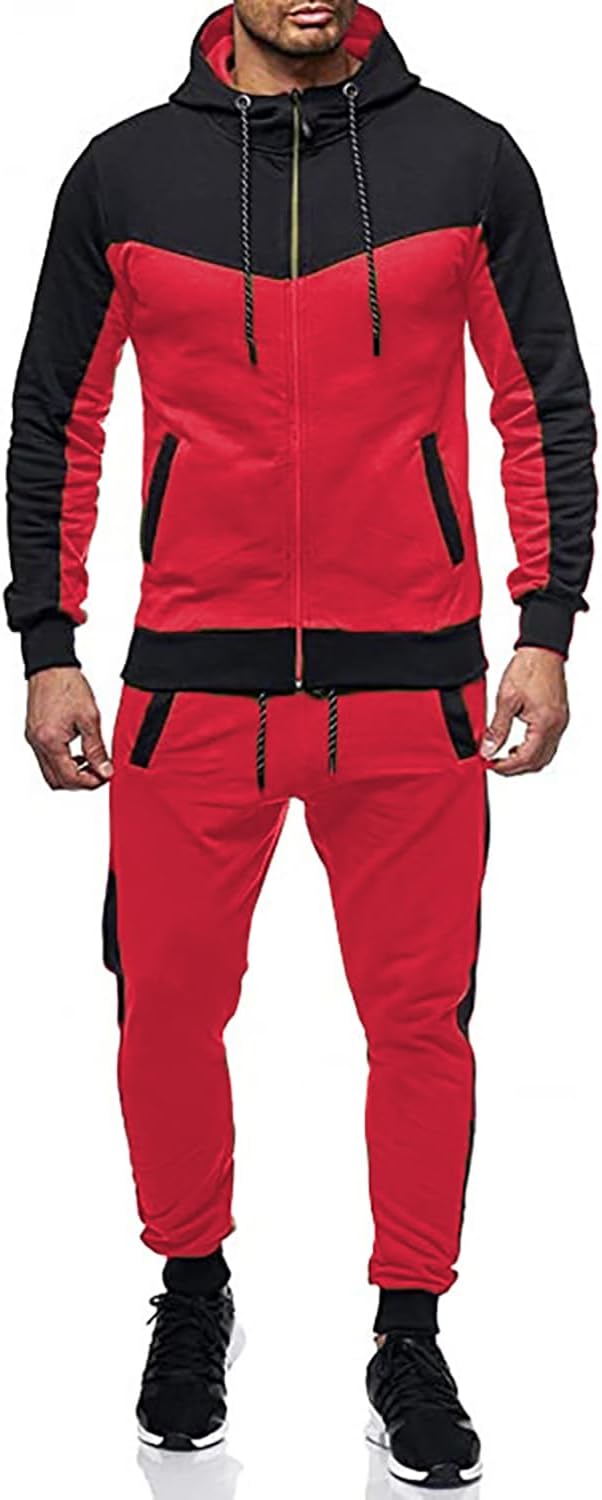 Marine Royal Track Suits for Men - Full Zip Jogging Set