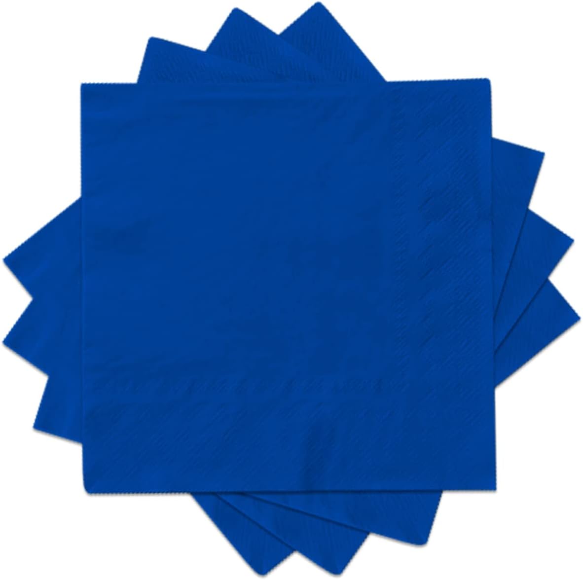 Gatherfun Blue 3-Ply Cocktail Napkins 80PCS - Stylish Disposable Party Essential