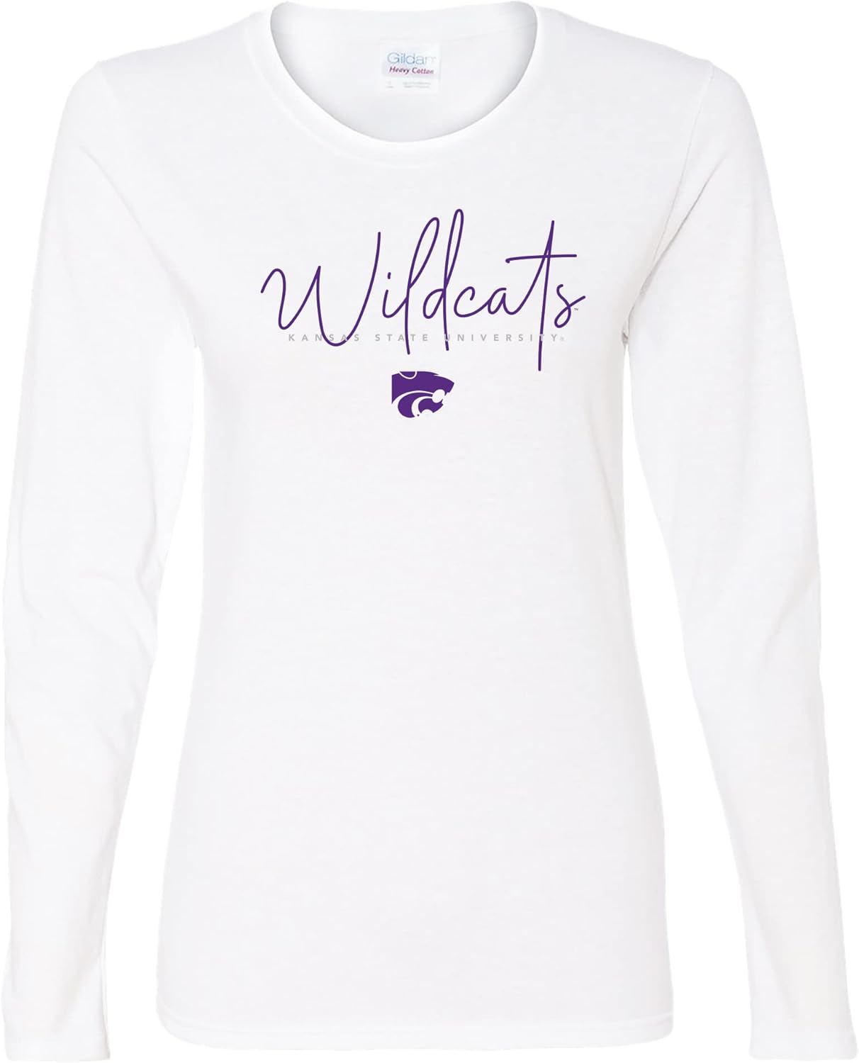 NCAA Thin Script Womens Long Sleeve T Shirt for K-State Fans