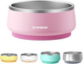 Pawaii Insulated Stainless Steel Dog Bowl with Non-Slip Base - Durable