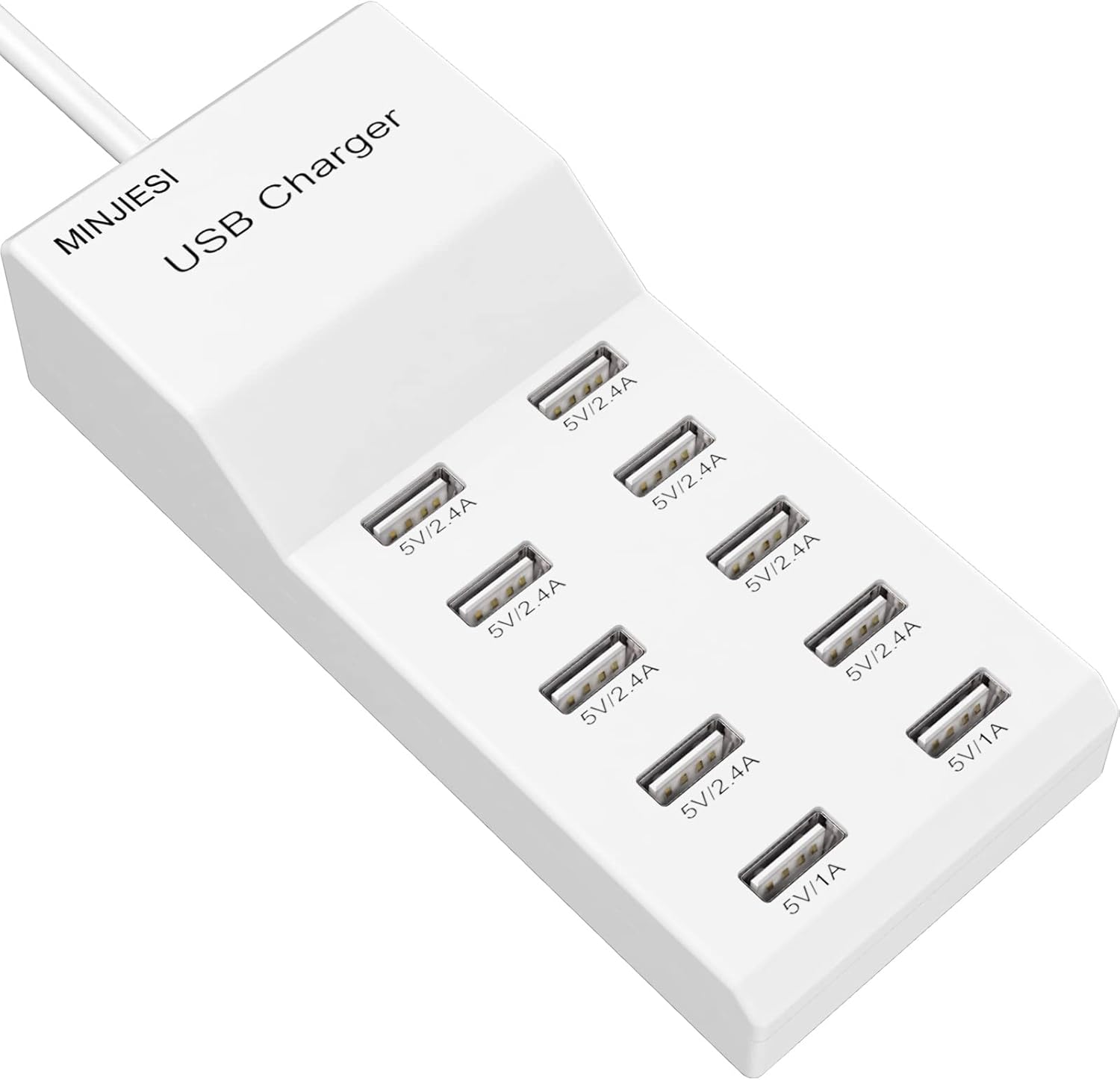 10-Port USB Charging Station for Multiple Devices