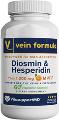 Vein Formula Diosmin Hesperidin 1000 mg - Leg Vein Circulation Support