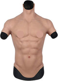 Silicone Muscle Chest Vest Realistic Male Chest - Swim Friendly