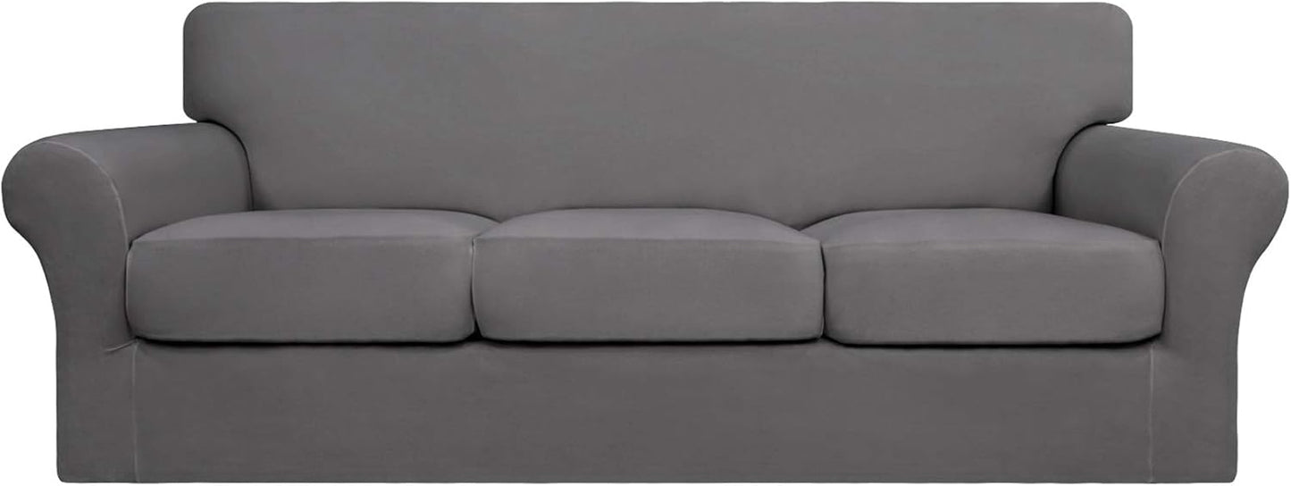 Easy-Going 4 Pieces Stretch Soft Couch Cover for Dogs and Pets